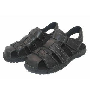 Men's Sandals Comfort Fisherman Closed Toe Sandals  Black Size 9